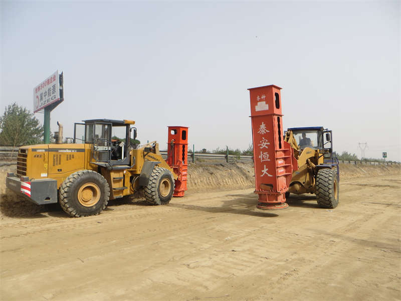 hc36 quick impact compactor mounted on loader mobile
